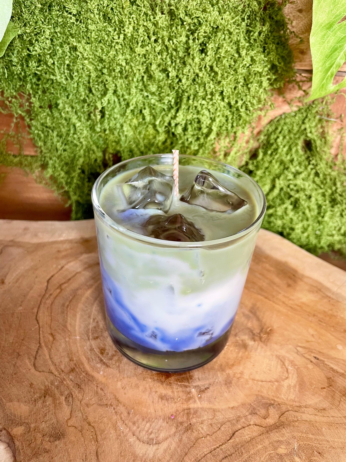 Iced Blueberry Matcha Latte