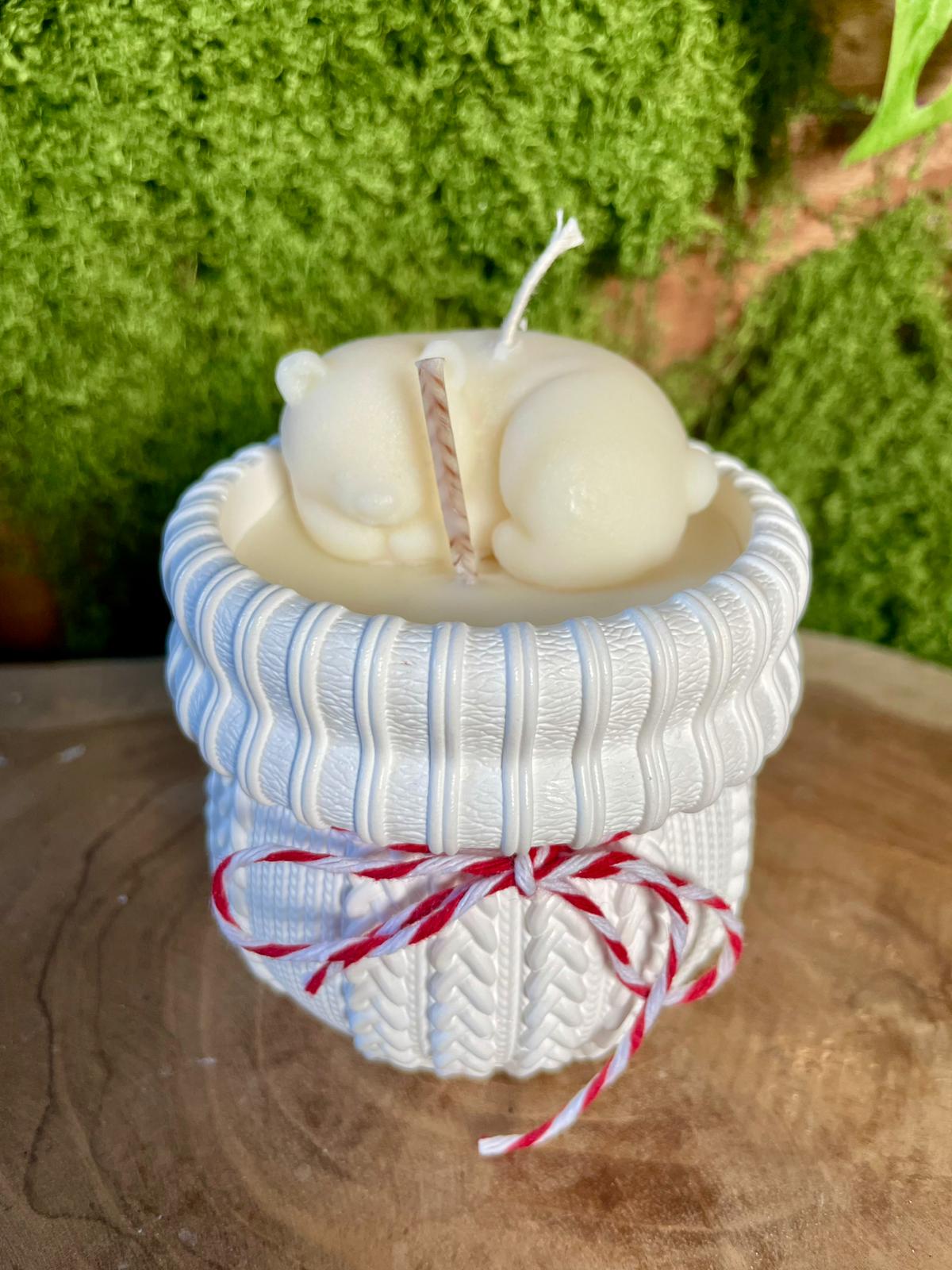 Weihnachtsstrumpf mit Eisbär